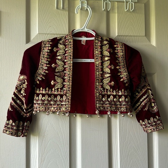 Ethnic Aladdin vest jacket (or paisley Persian) velvet - Picture 1 of 5